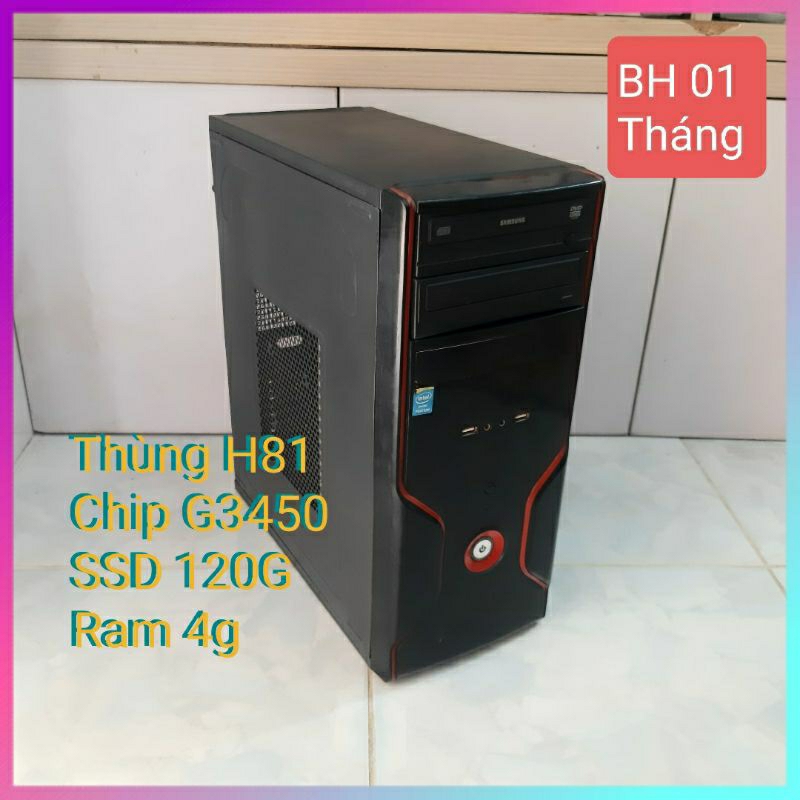 Thùng cpu H81, SSD 120G sử dụng tốt giá rẻ