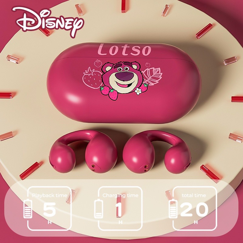 Tai Nghe Bluetooth Disney KD21 - Gấu Dâu Lotso Tsum - Gấu Pooh