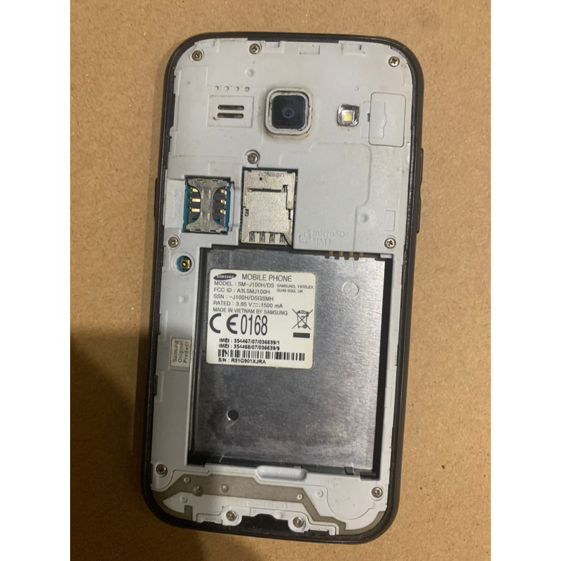 Xác điện thoại samsung j100h