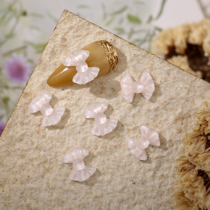 Nơ Nhựa Trang Trí Móng-Mix 4 Màu