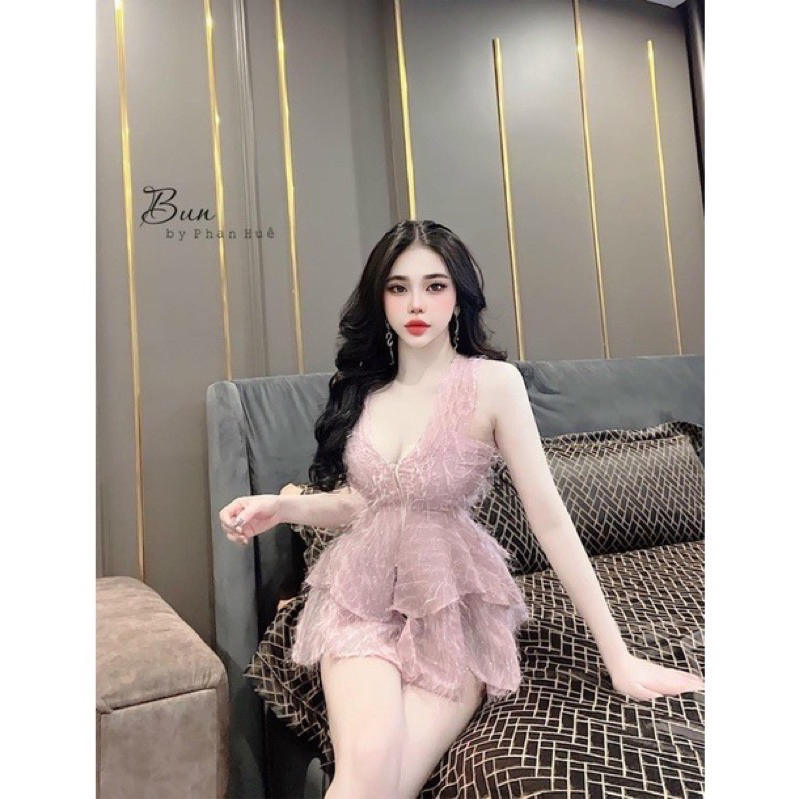 Set Bộ Áo 3 Lỗ Cổ V Sát Nách Ánh Lông Khoá Đồng Kèm Quần Short Đùi