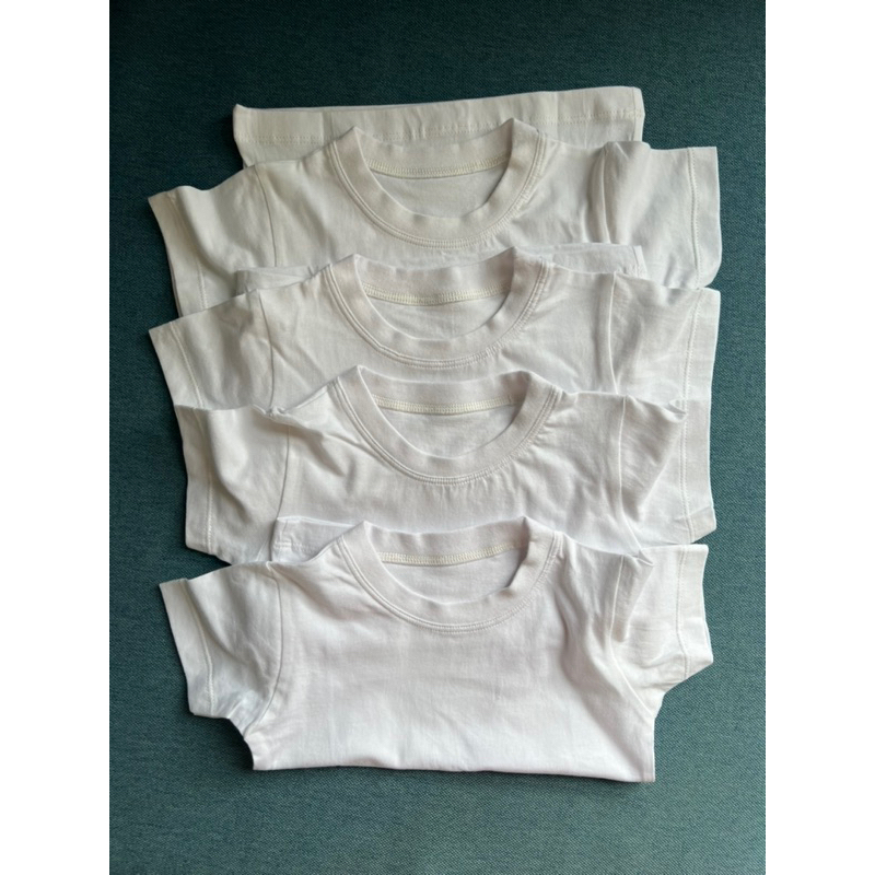 Combo sỉ số 1 áo tay ngắn trắng cho bé