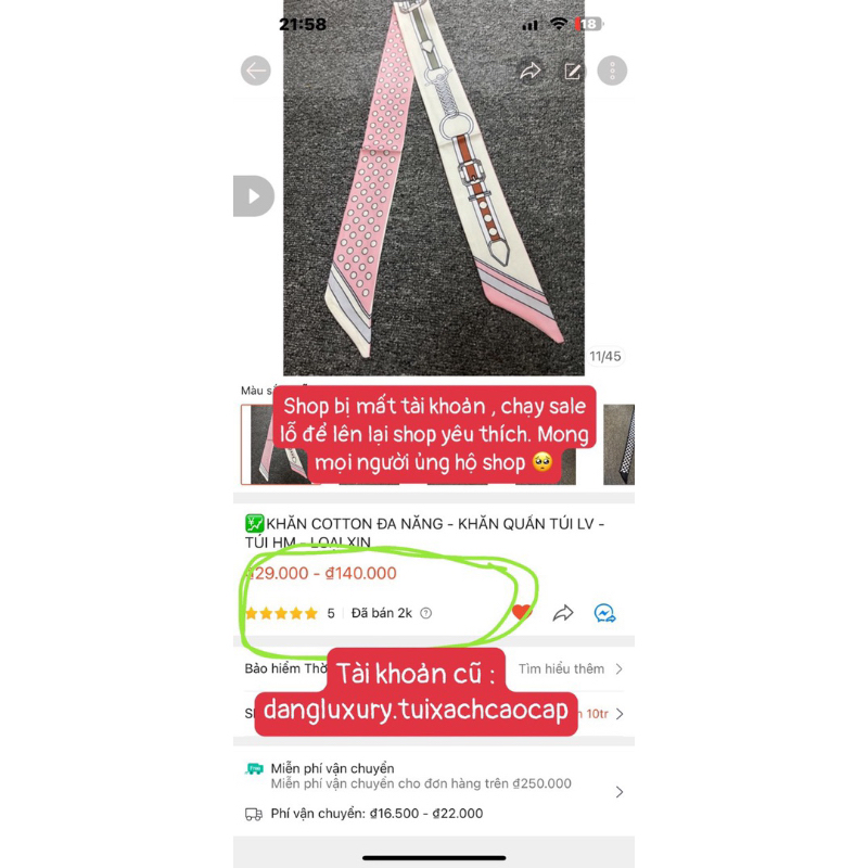 ❤️‍🔥KHĂN COTTON ĐA NĂNG - KHĂN QUẤN TÚI LV - HM - CC - CD - GG - VẢI COTTON XỊN