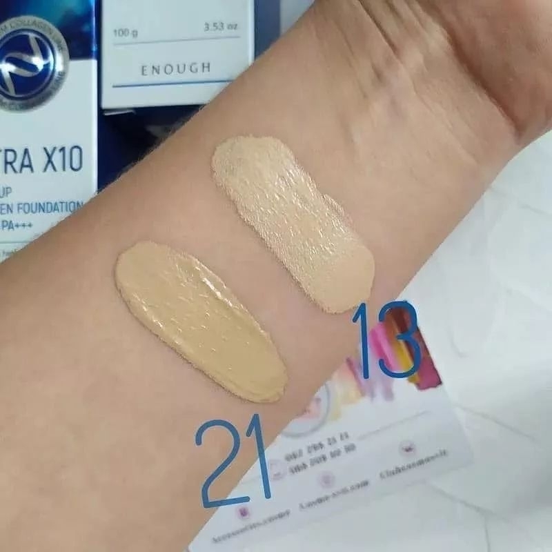 Kem nền Collagen Ultra X10 Cover Up Enough 100ml