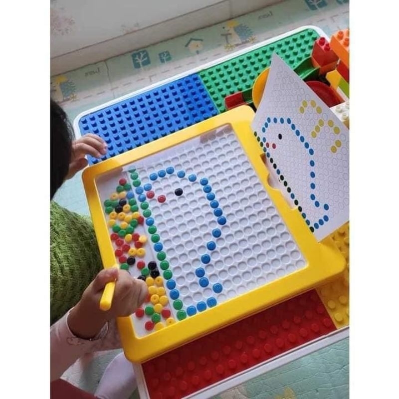 [Hot] Bảng vẽ nam châm từ tính kèm bút - đồ chơi hạt đậu mê cung giáo dục cho bé phát triển sự sáng tạo cho bé.
