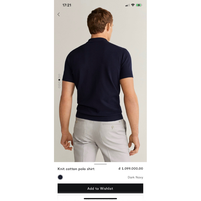 Áo thun polo nam Mango | Hàng hiệu vợt Sale