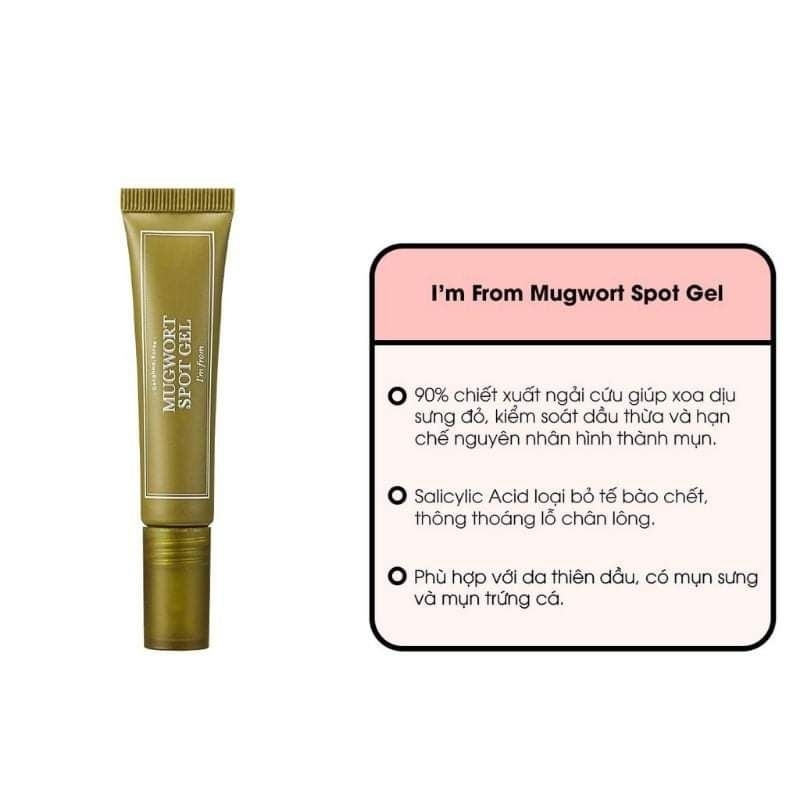 Gel Chấm Mụn Ngải Cứu I'm From Mugwort Spot Gel 15g