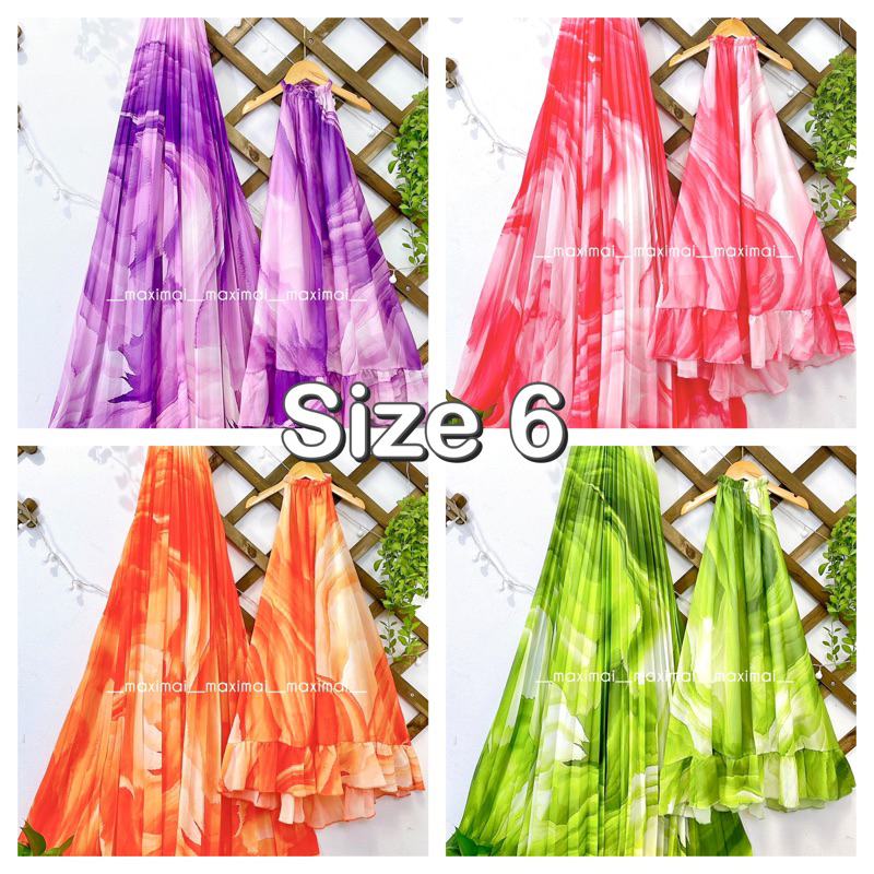 Yếm suông bé gái màu loang