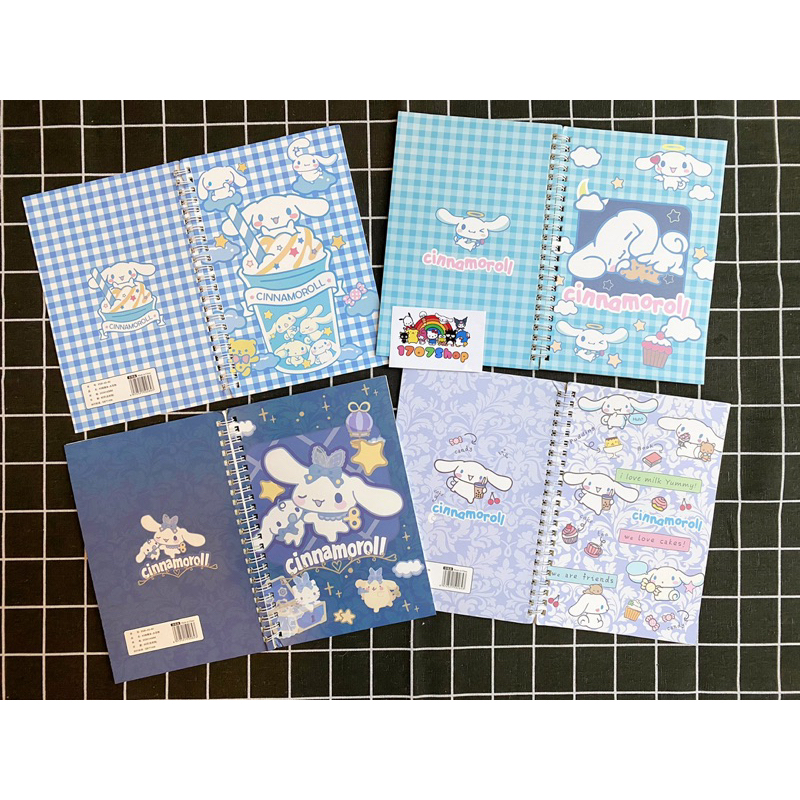 Sổ lò xo A5 80 trang, 60 trang Sanrio: Cinnamoroll, My Melody