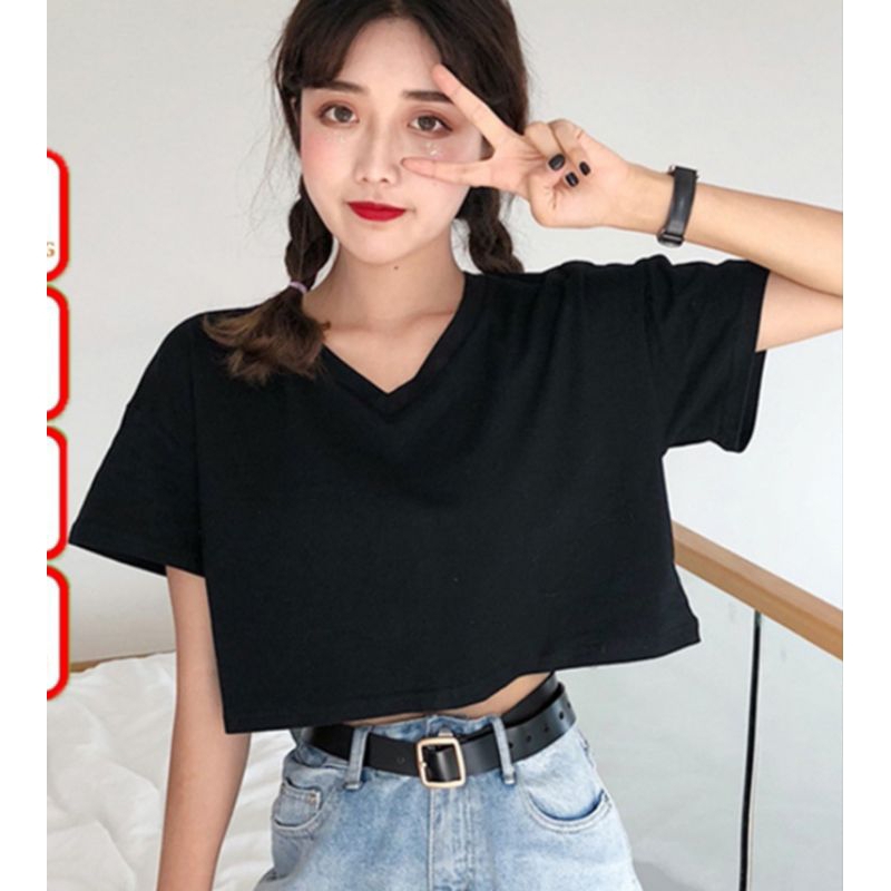 Áo croptop Thun trơn cực xinh