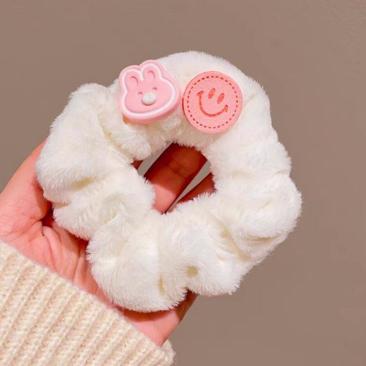 【coffeemate】⚡Dây Cột Tóc Lông Nhung Dễ Thương Xinh Xắn Dành Cho Nữ