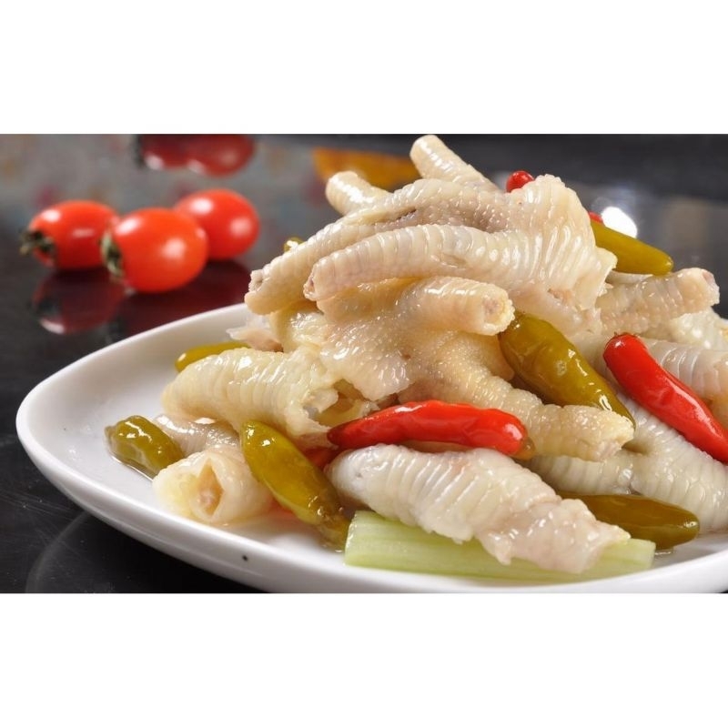 Gói lớn 80g chân gà cay Hey Yo chân gà ớt xanh chân gà xì dầu, hàng chạy siêu thị