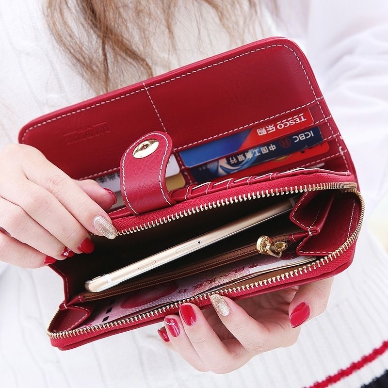 Ví Dài Nhiều Ngăn Đựng Thẻ Tiền Hình Gấu Dễ Thương Mẫu Mới