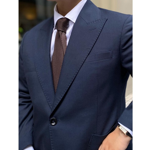 Cà Vạt Len Nam Cao Cấp Sang Trọng bản 7cm basic Knit tie caravat, đầu nhọn