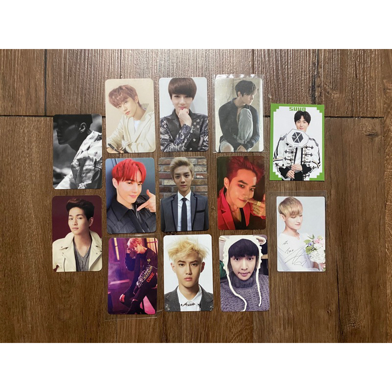 Kpop offical set 13 photocard offical Exo Shinee Tvxq như hình.