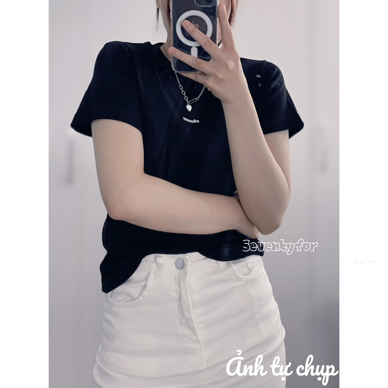 Quần Jeans Giả Váy Cạp Cao Basic