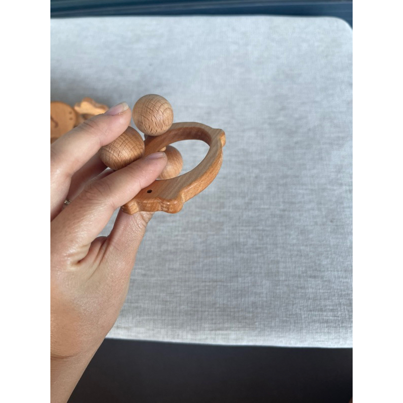 Bộ 6 xe Con Thú cho bé từ 6 tháng xe gỗ xe đồ chơi cho bé