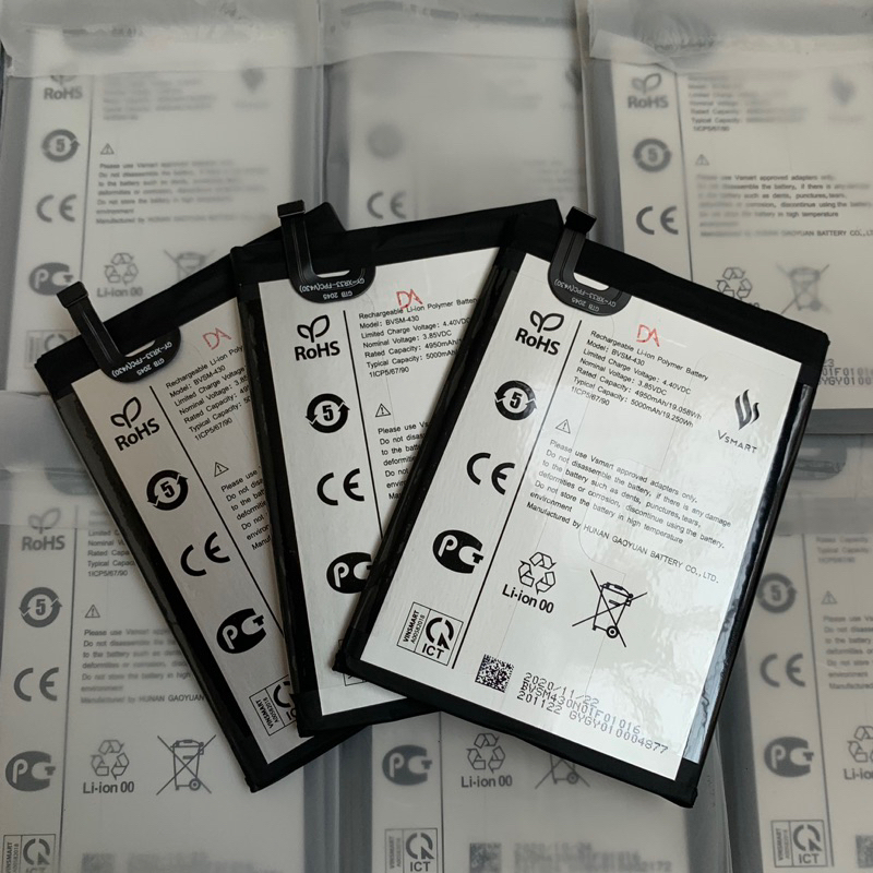 Pin Vsmart V430 Dùng chung Live 4  và Joy3  Zin New 💯 % chính hãng và keo dán2 mặt