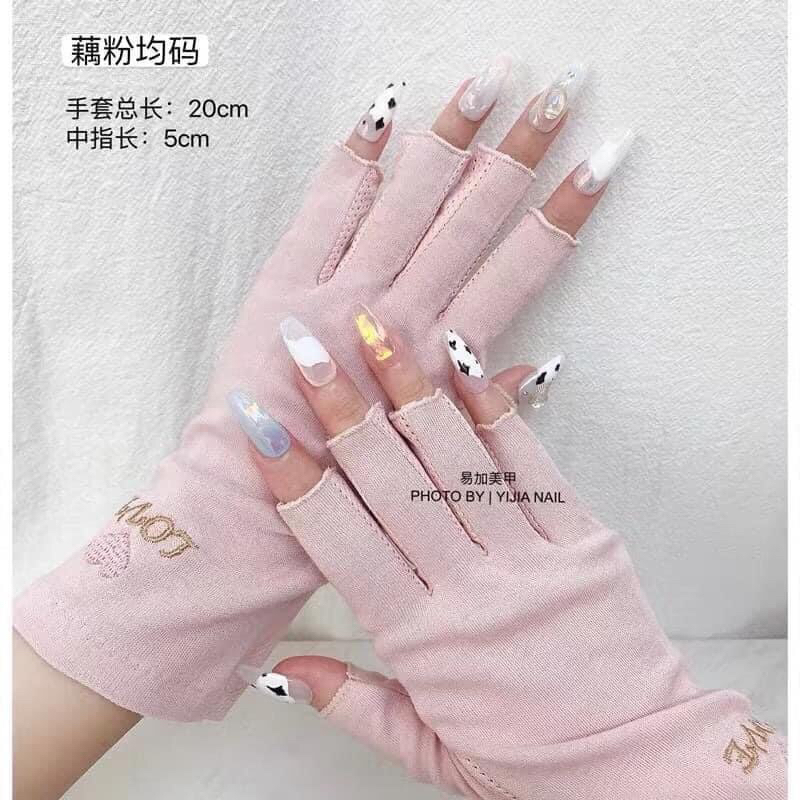 Găng tay chống tia UV làm nail