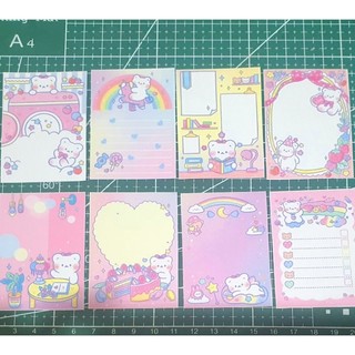 Giấy note tự in chủ đề gấu mengmeng