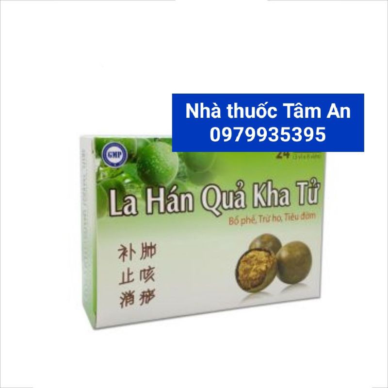 "Kẹo ngậm ho LA HÁN QUẢ KHA TỬ - Hỗ trợ bổ phế, giảm ho, long đờm.