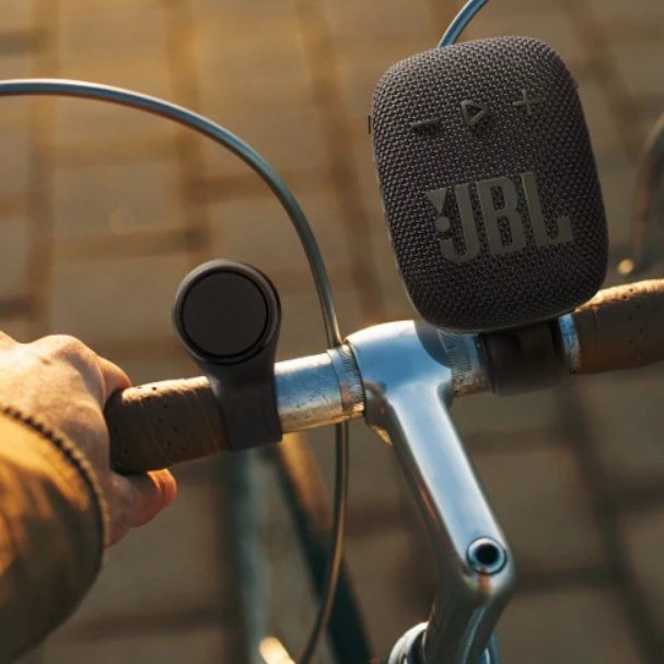 Loa Bluetooth JBL Wind 3s Màu Đen - Gắn Treo Xe Thuận Tiện, Leo Núi Trekking - Hàng Chính Hãng PGI