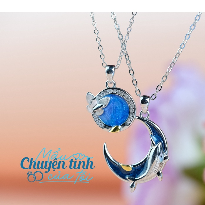 Dây chuyền Bạc Cá Voi Hồ Điệp -Tiệm Kim Hoàn Mẩu chuyện tình của tôi