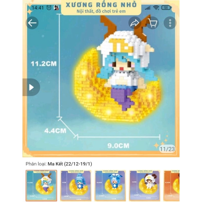 Lego 12 Cung Hoàng Đạo có đèn