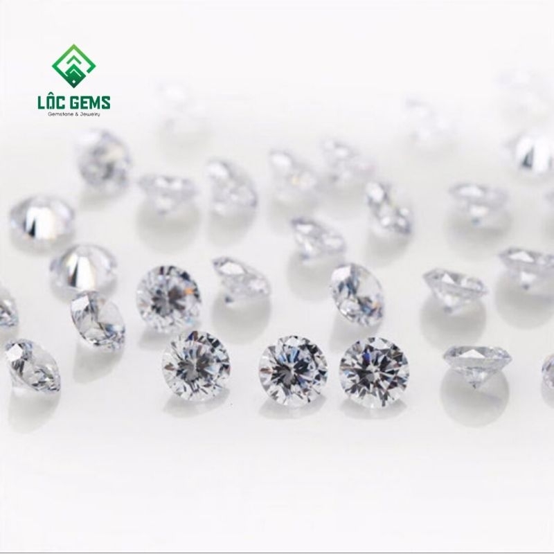 Kim cương đính răng - Kim cương Moissanite size 2.0 đến 3.2ly nước D/FL1, Hàng Mỹ USA.