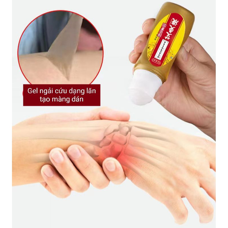 Dầu lăn MOXA tạo màng lỏng bảo vệ 27 vị thảo mộc giảm đau trấn thương vai ,cổ , khớp xương và muỗi đốt cắn - 50ml