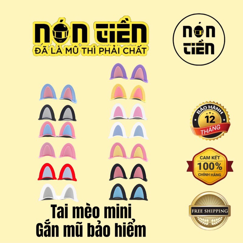 TAI MÈO/THỎ 2 MÀU MINI SIÊU CUTE KÈM KEO TỰ CHỌN, HÀNG MADE IN VIETNAM CHÍNH HÃNG