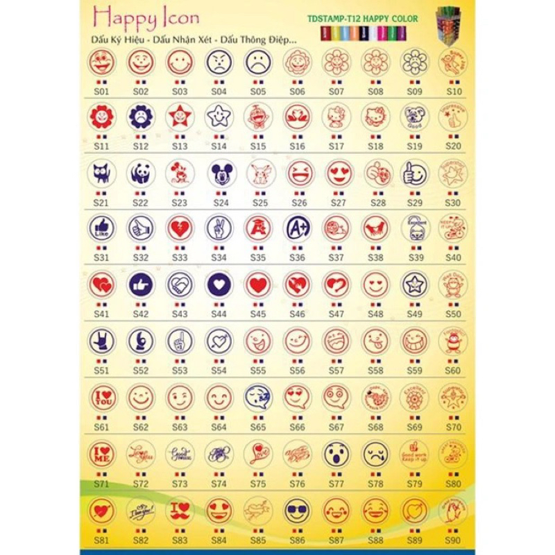 1 ĐÓNG DẤU HÌNH ĐỦ LOẠI  CÓ THỂ THAY MỰC