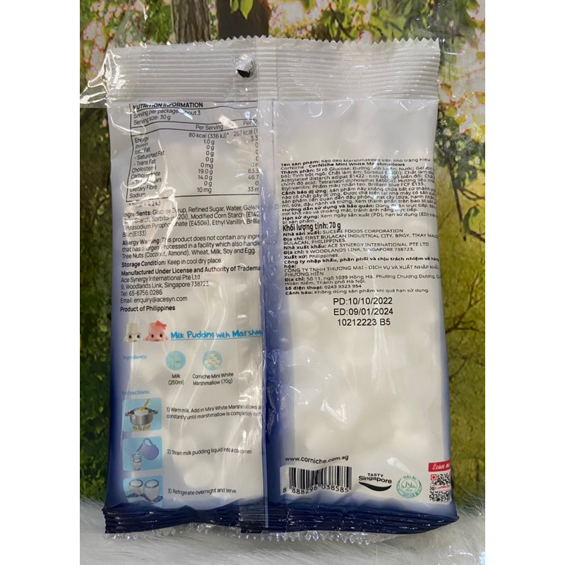 Kẹo Bông Marshmallows CorNiche Túi 70g