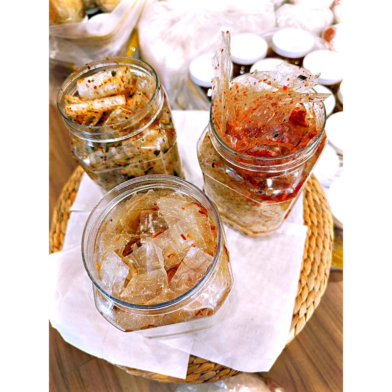 BÁNH TRÁNG SA TẾ KHÔ BÒ SIU CAY RUM.FOOD