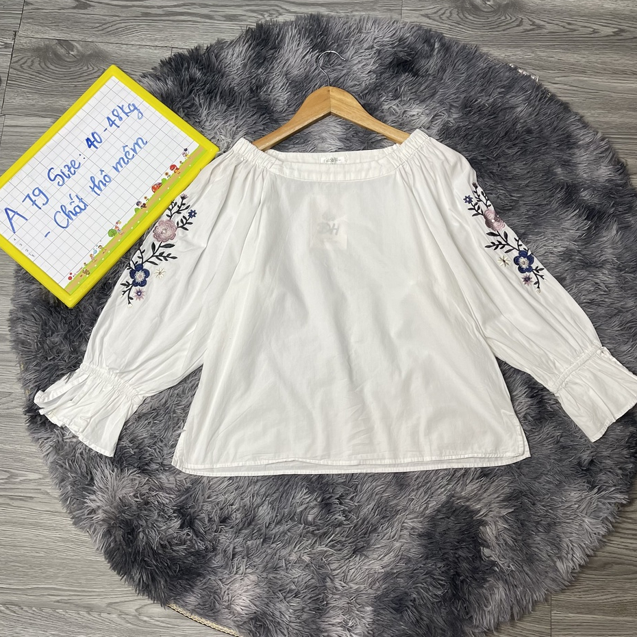 Áo sơ mi kiểu nữ, Áo sơ mi phối ren, Áo babydoll,họa tiết thêu nhiều mẫu kiểu dáng, hàng QC lẻ size