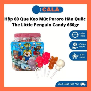 Hộp 60 que kẹo mút pororo hàn quốc the little penguin candy 660gr