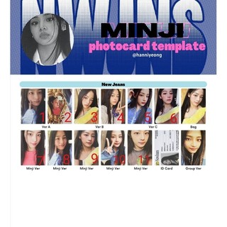 Photocard Newjeans Minji - Album Newjeans