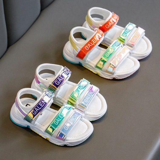 Dép Sandal Quai Hậu Cho Bé Gái nhiều màu lấp lánh Từ 2 Đến 10 Tuổi Siêu Nhẹ Phong Cách Thời Trang