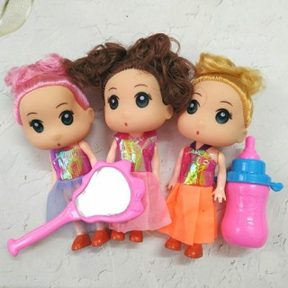 Đồ Chơi Cho Bé Gái Set 3 búp bê chibi cute