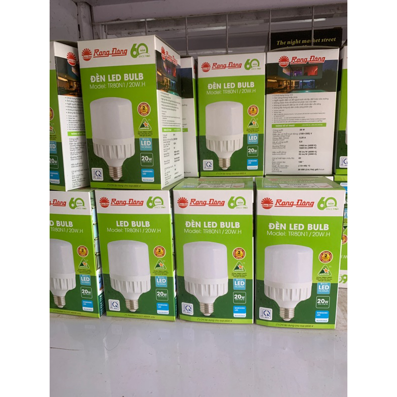 bóng led 20w rạng đông