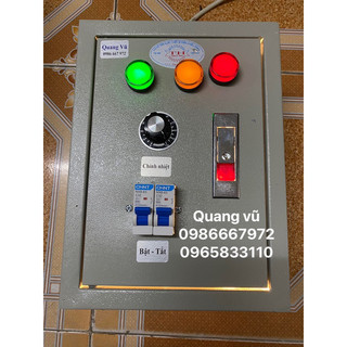 Tủ điện điều khiển nồi phở đơn (2 thanh nhiệt ) 220v có chống giật