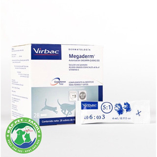 Gói gel dinh dưỡng Virbac Megaderm 4ml giúp mượt lông, da và giảm ngứa