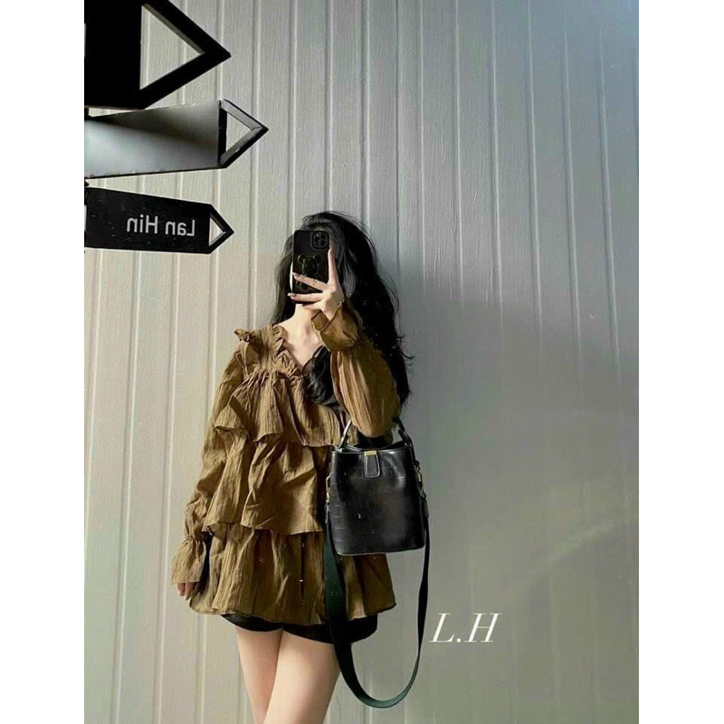 Sơ mi bèo 3 tầng