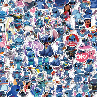 SALE 50 tấm hình dán sticker hoạt hình lilo & stitch gấu xanh koala chống thấm nước