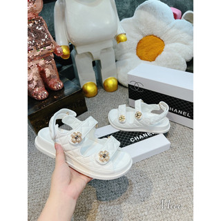 Sandal thể thao quai dán logo hoa fullbox