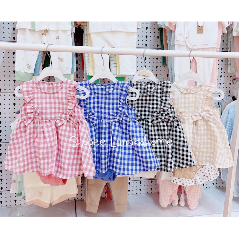 Set váy liền quần Lullaby cho bé gái (6-9M đến 18-24M)