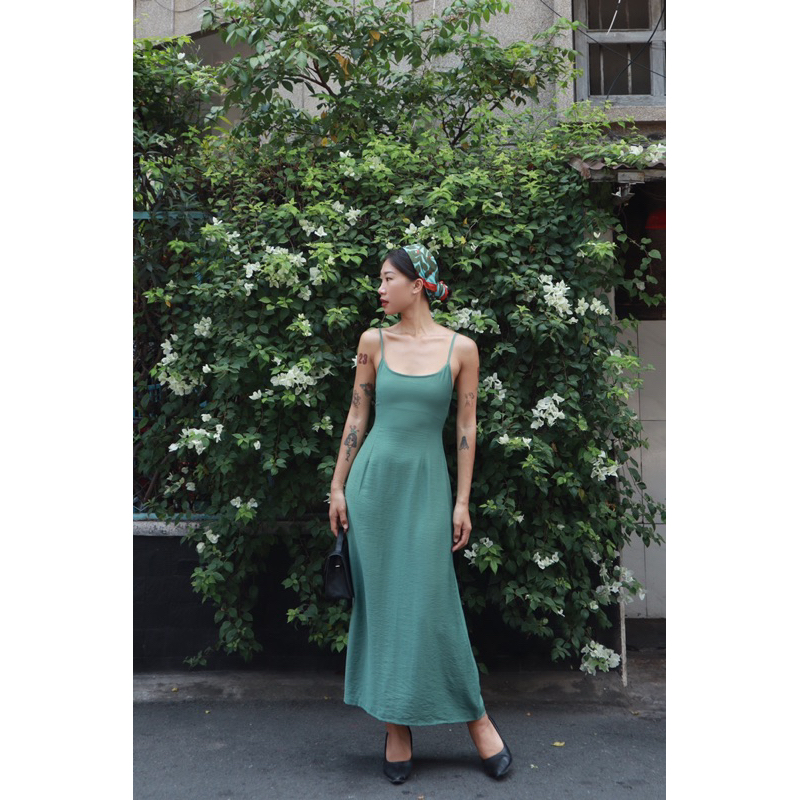 Váy Hai Dây Lụa Linen Mien Dress | FLANH