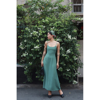 Váy hai dây lụa linen mien dress | flanh