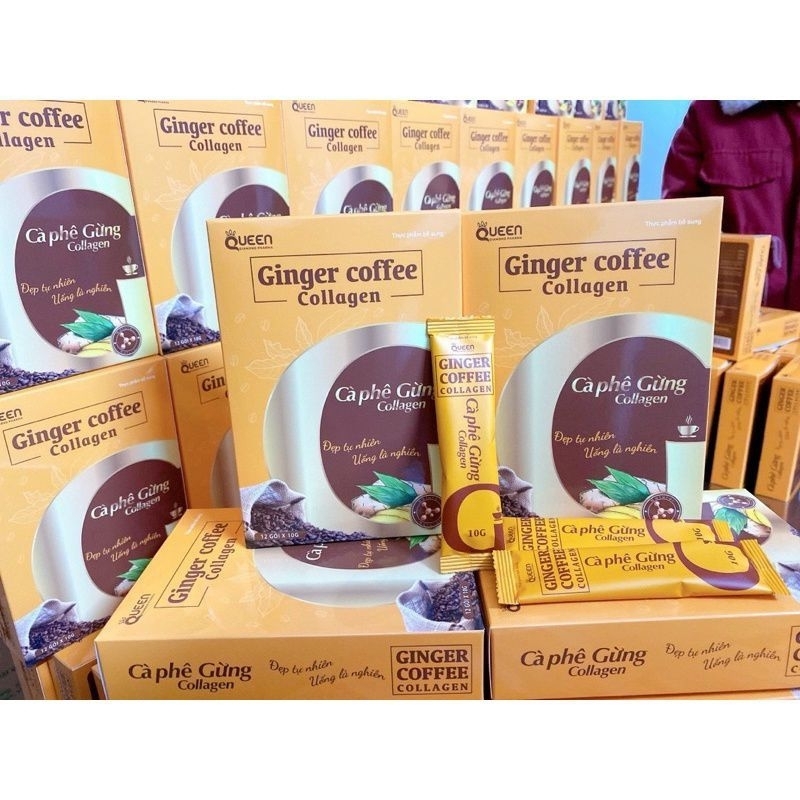 Ginger Coffee Cà Phê Gừng Giảm Cân Hộp 12 gói