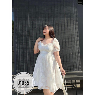 Đầm gấm hoa D1055